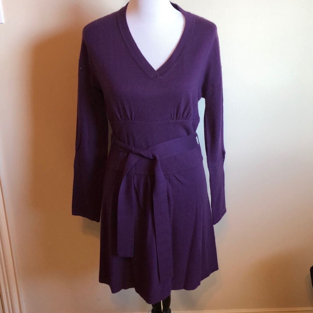 Qi Purple Long Sleeve Dress